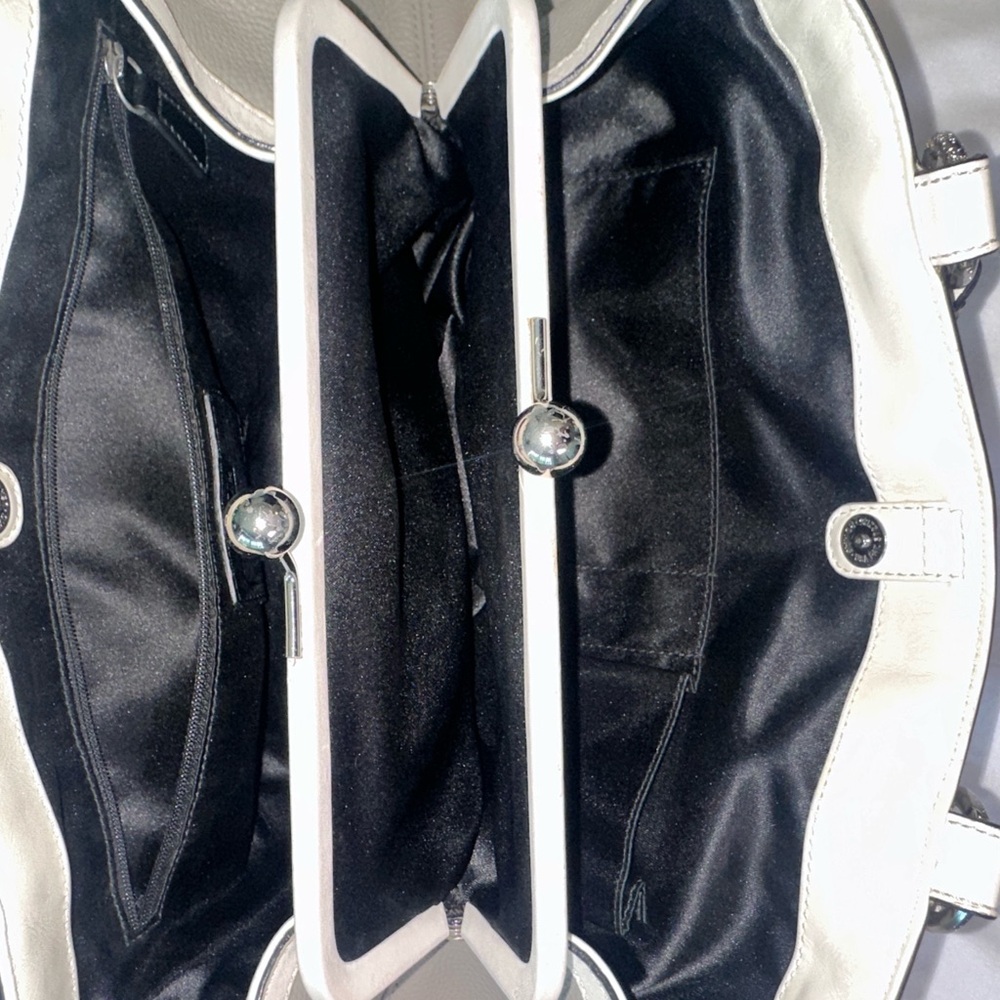 Coach Laura Spectator Tote All Leather Pebble Grain Handbag - Picture 12 of 15